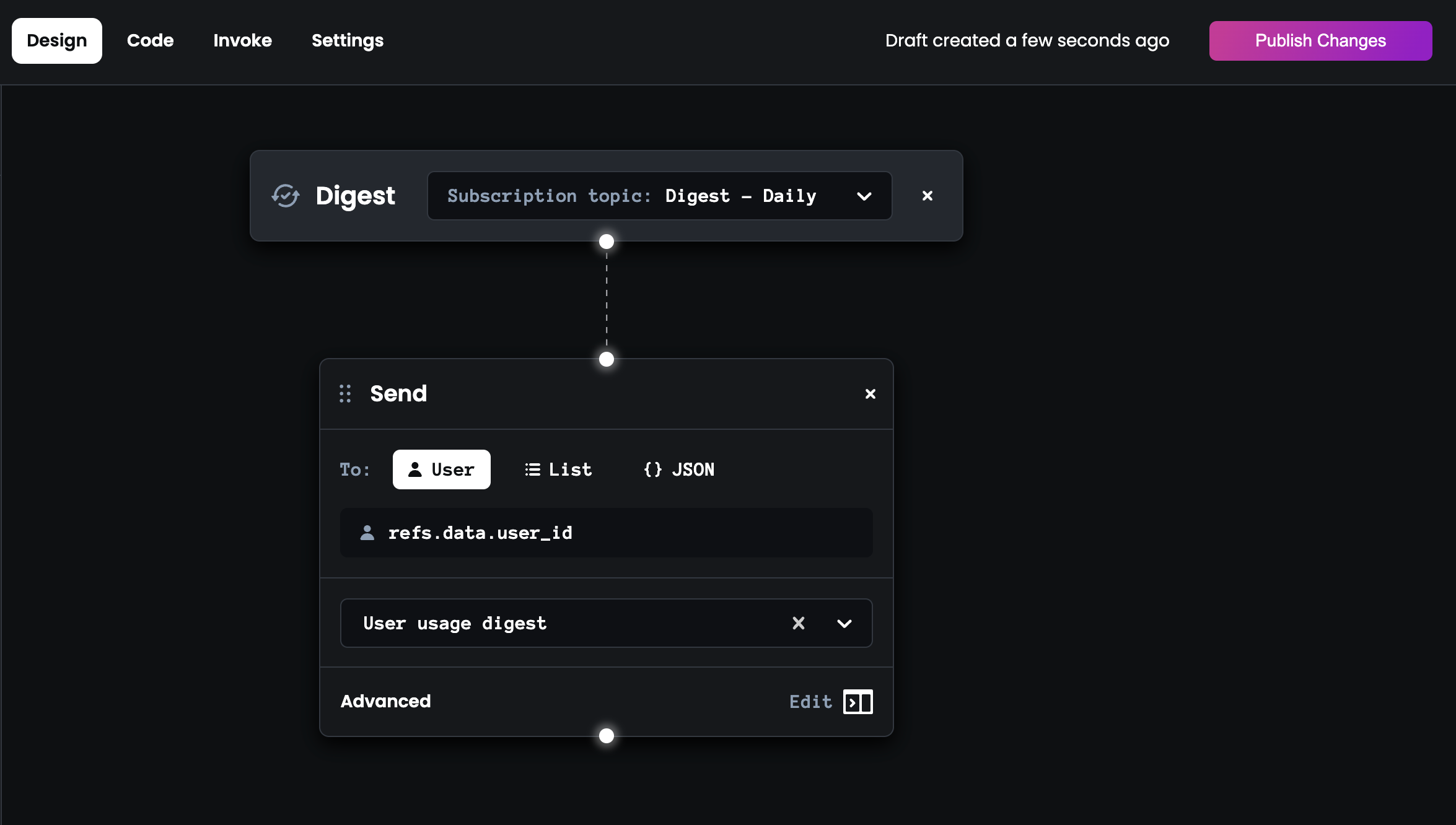 Automation digest trigger