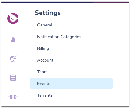 Events Settings