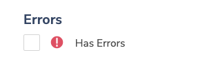 Error Filter