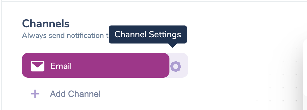 Channel Settings