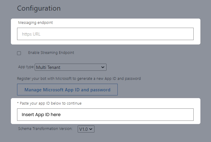 Bot Configuration